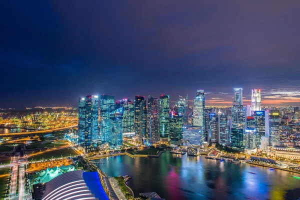 Panorama van het centrum van Singapore — Stockfoto