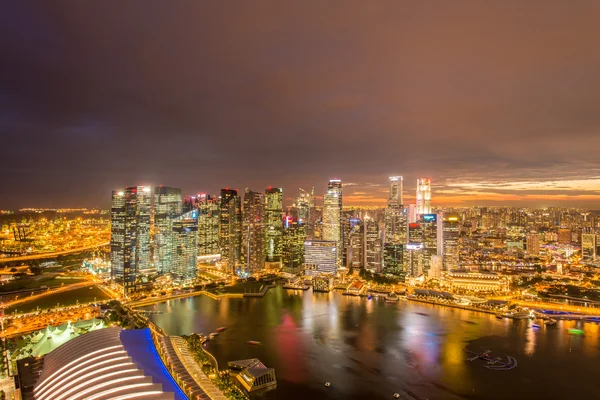 Panorama du centre-ville de Singapour — Photo