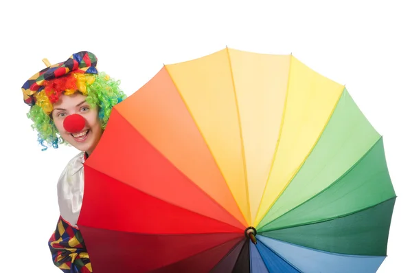 Clown avec parapluie — Photo