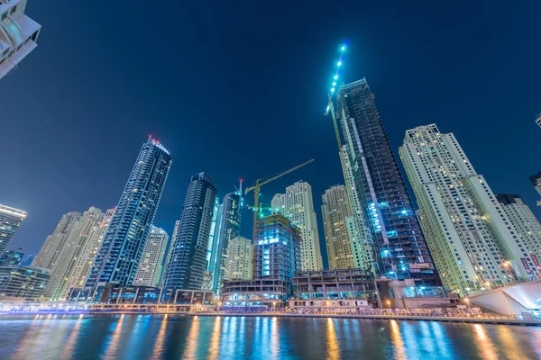 Dzielnicy Dubai Marina w Zjednoczonych Emiratach Arabskich — Zdjęcie stockowe