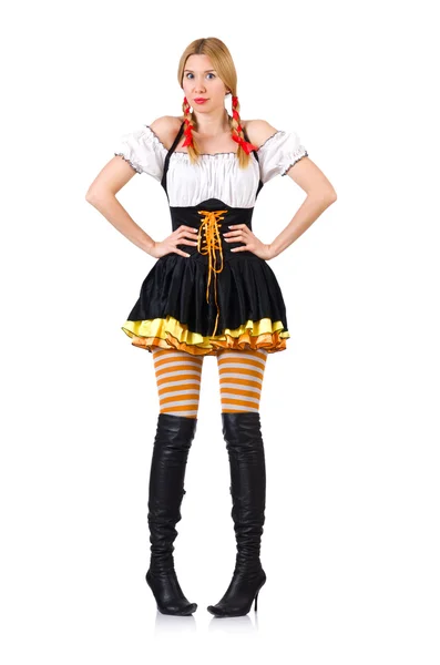 Woman in bavarian costume — Stock Photo, Image