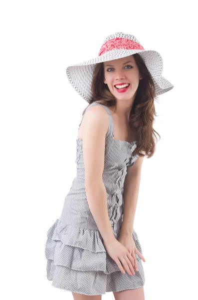 Young woman in hat — Stock Photo, Image