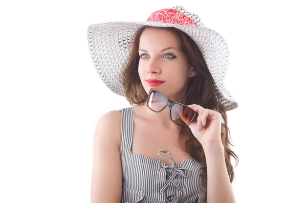 Giovane donna in cappello — Foto Stock