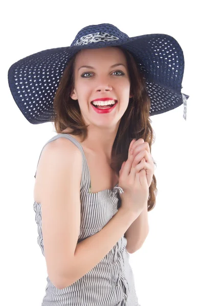 Giovane donna in cappello — Foto Stock