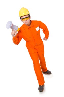 Oluşturucu ile beyaz hoparlörü