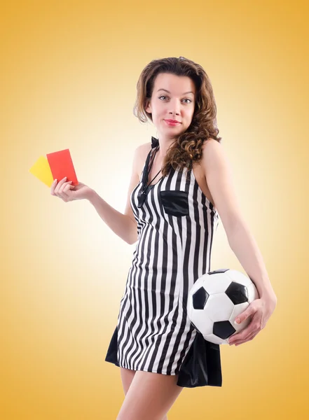 Woman judge against the gradient — Stock Photo, Image