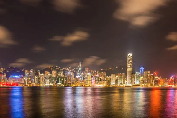 Vista de Hong Kong durante o pôr do sol — Fotografia de Stock