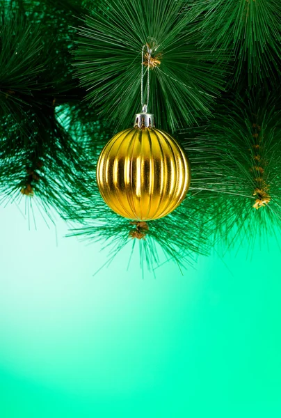 Christmas decoration on the fir tree — Stock Photo, Image