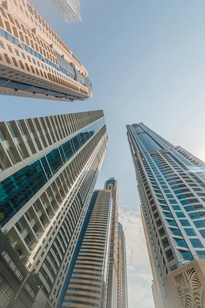 Skyscrapers of Dubai in Marina district — Stock Photo, Image