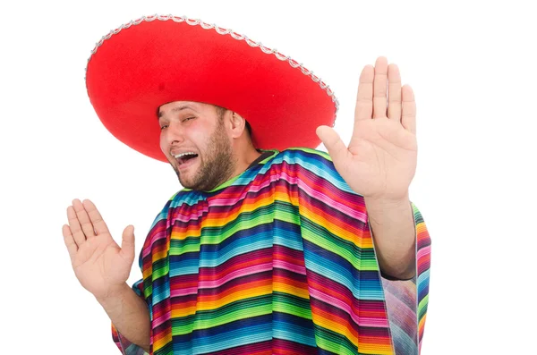 Funny mexican isolated on white — Stock Photo, Image