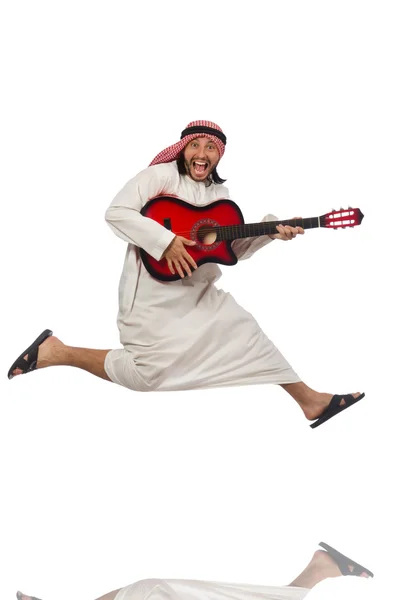 Arab man playing isolated — Stock Photo, Image