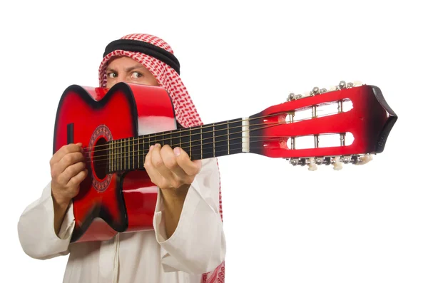 Arab man playing isolated — Stock Photo, Image