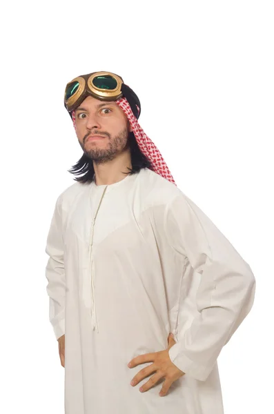 Pria Arab memakai kacamata penerbang — Stok Foto