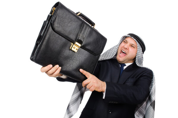 Arab businessman isolated