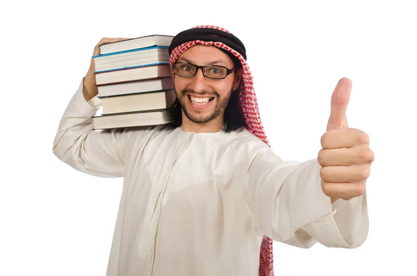 Arab muž s knihami — Stock fotografie