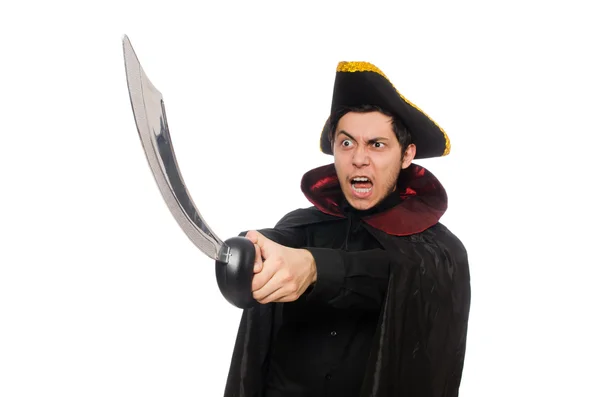 One eyed pirate with sword — Stock Photo, Image