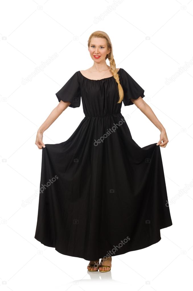 tall long black dress