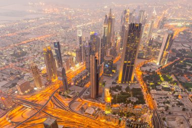 Gece Dubai Panoraması