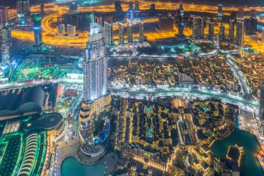 Gece Dubai Panoraması