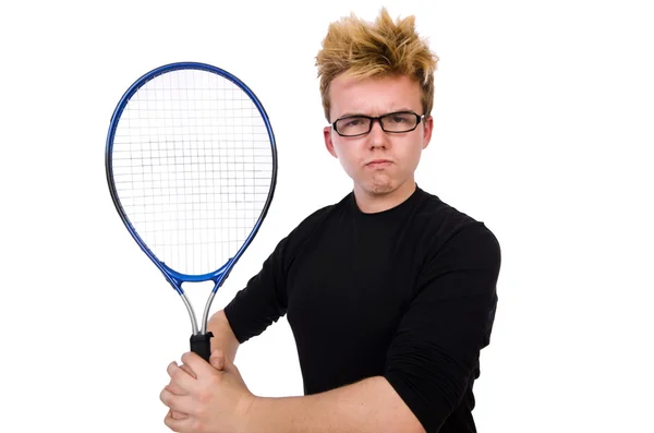 Grappige tennisspeler — Stockfoto