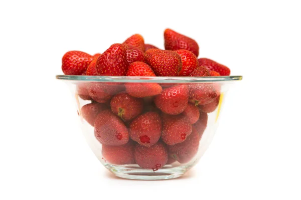 Strawberries arranged on the display — Stock Photo, Image