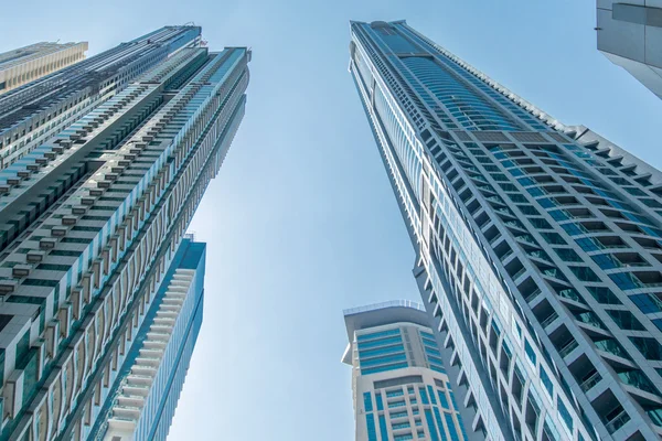 Tall Dubai Marina skyscrapers — Stock Photo, Image