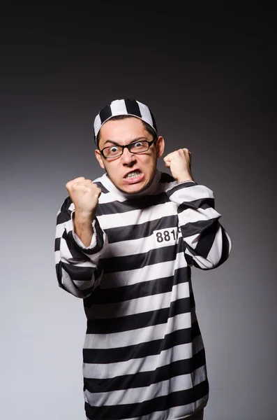 Funny prisoner isolated — Stock Photo, Image