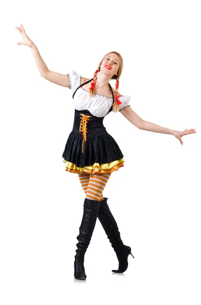 Donna in costume bavarese — Foto Stock