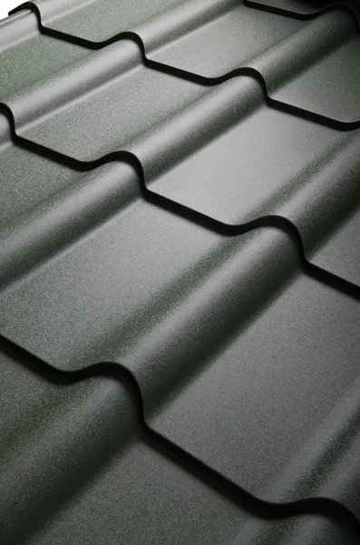 Close up of metal roof tile — Stock Photo, Image