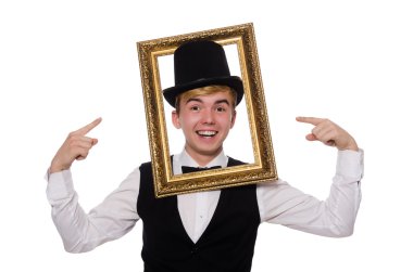 Adam ile fotoğraf çerçevelemek