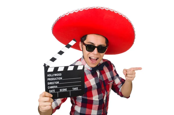 Divertido mexicano con sombrero en concepto divertido —  Fotos de Stock