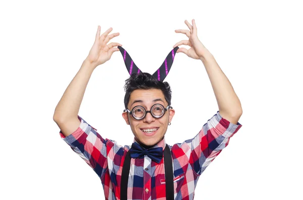 Jovem de camisa xadrez — Fotografia de Stock