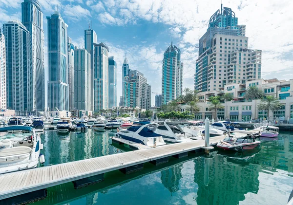 Dubai marina district — Stockfoto