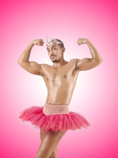 Homme en tutu ballet — Photo