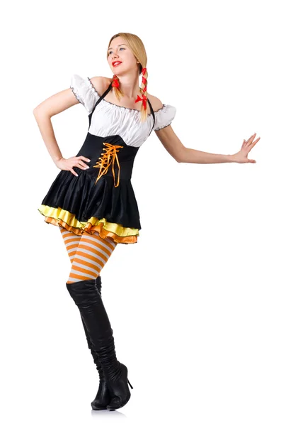 Woman in bavarian costume — Stock Photo, Image