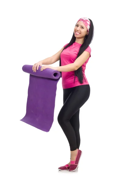 Woman doing exercises — Stock Photo, Image