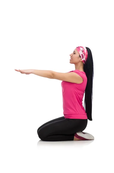 Woman doing exercises — Stock Photo, Image