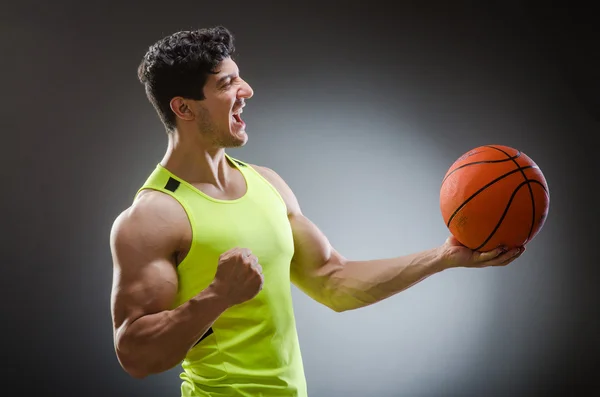 Svalové basketbal sport koncept — Stock fotografie