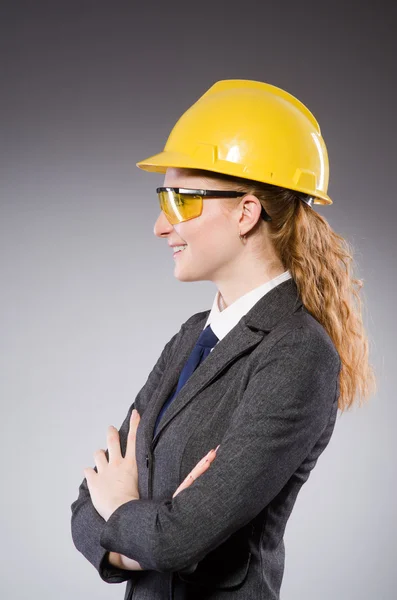 Construction worker in helmet — Stock Photo, Image