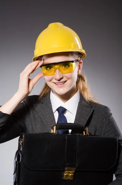 Construction worker in helmet — Stock Photo, Image