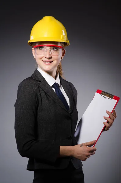 Construction worker in helmet — Stock Photo, Image