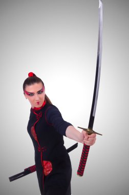 Japon savaş sanatı kadında