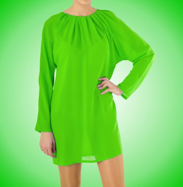 moda kavramı model yeşil ile