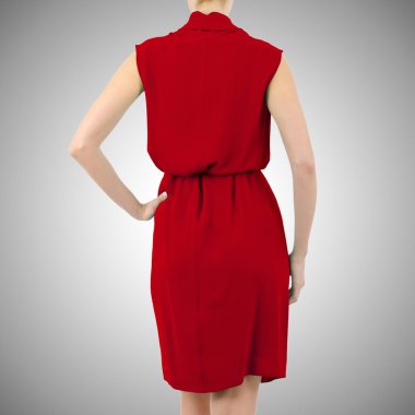 Beyaz modelli moda konsepti