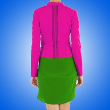 Beyaz modelli moda konsepti