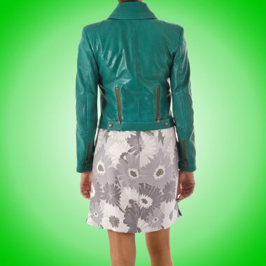 Beyaz modelli moda konsepti