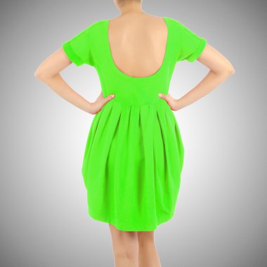 Beyaz modelli moda konsepti