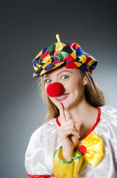 Payaso en el concepto divertido — Foto de Stock