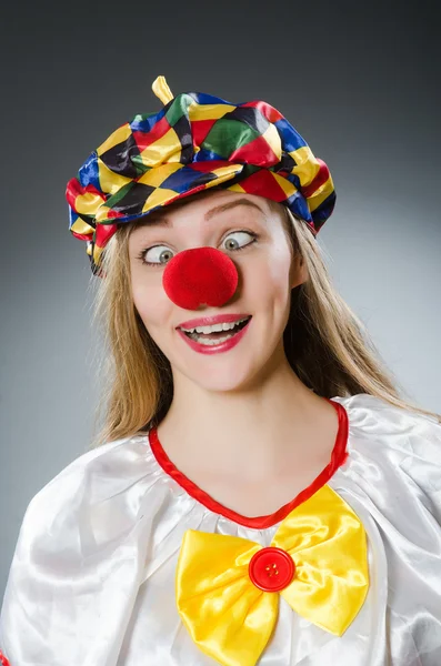 Clown nel concetto divertente — Foto Stock