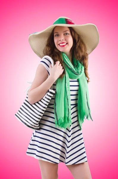 Young woman in summer concept — Stock Photo, Image